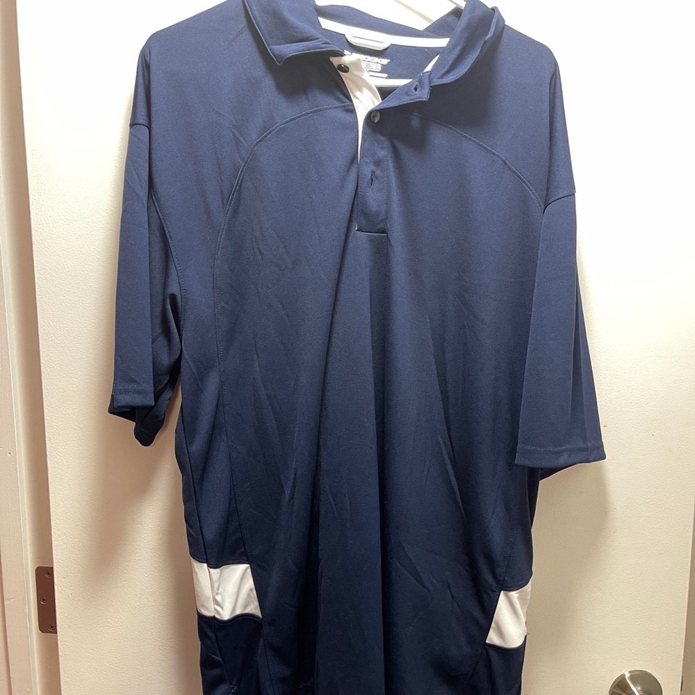Brooks Running Short Sleeve Navy White Polo